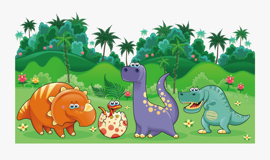 Transparent Landscape Clipart - Imagenes De Dinosaurios Animados, Transparent Clipart