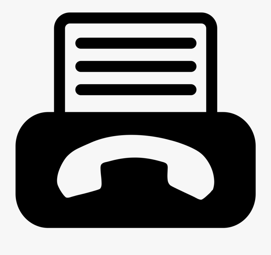Phone - Fax Icon Png, Transparent Clipart
