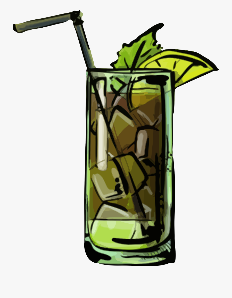Glass,plant,tree - Cocktail Cuba Libre Clipart, Transparent Clipart