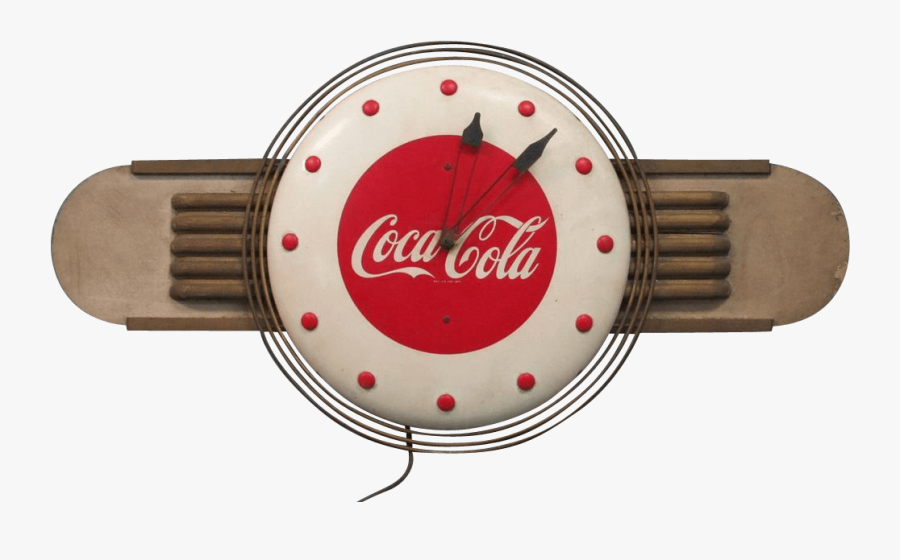 Coca Cola Advertising Clock - Coca Cola, Transparent Clipart