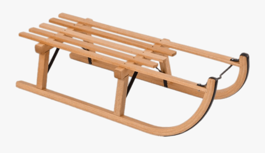 Wooden Sledge - Red Sled The Giver, Transparent Clipart