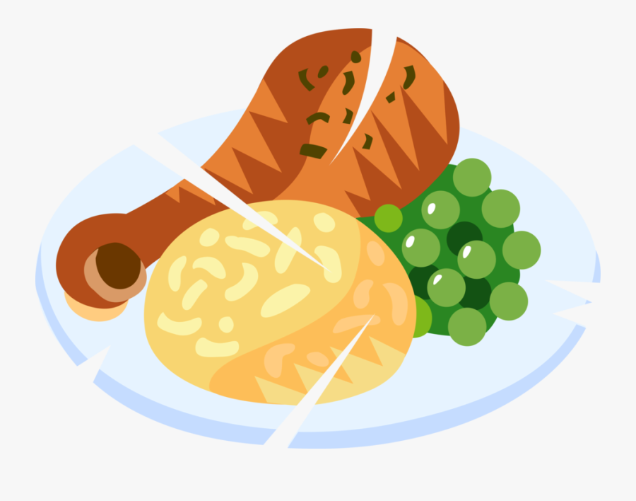 Vector Illustration Of Domesticated Fowl Fried Chicken, Transparent Clipart
