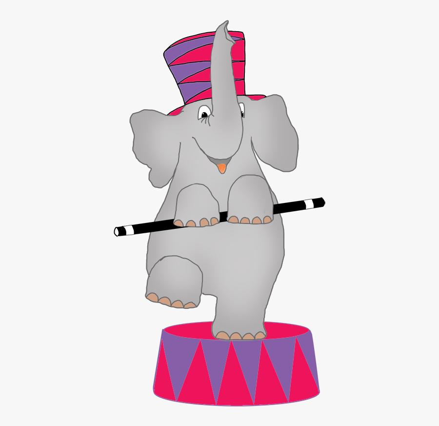 Circus Elephant, Transparent Clipart