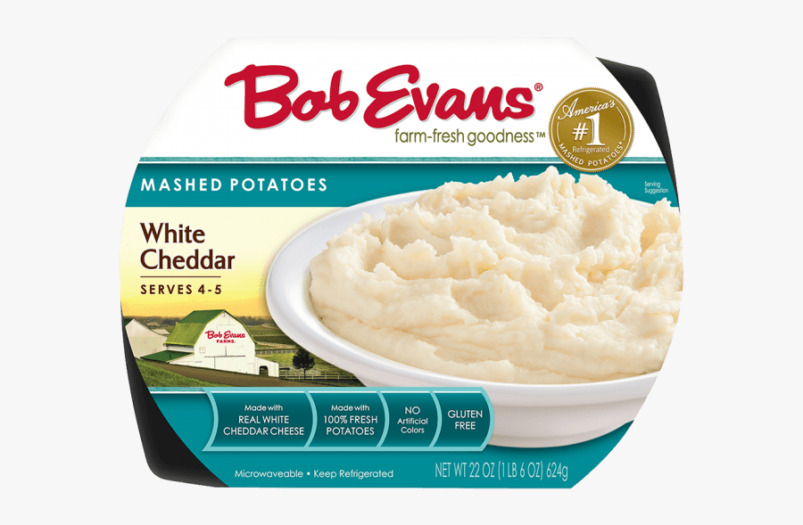 Bob Evans White Cheddar Mashed Potatoes, Transparent Clipart