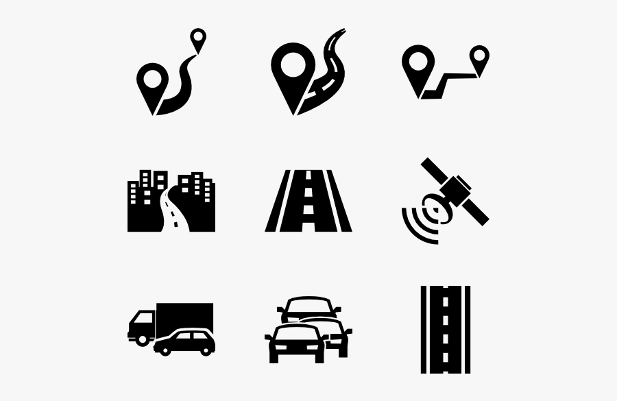 Roads, Transparent Clipart