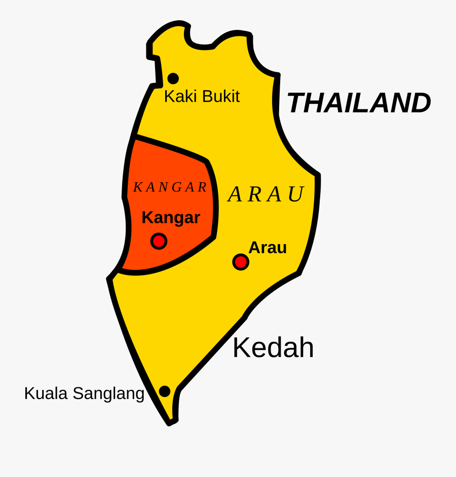 Map Of Perlis, Malaysia By Derkommander0916, Transparent Clipart