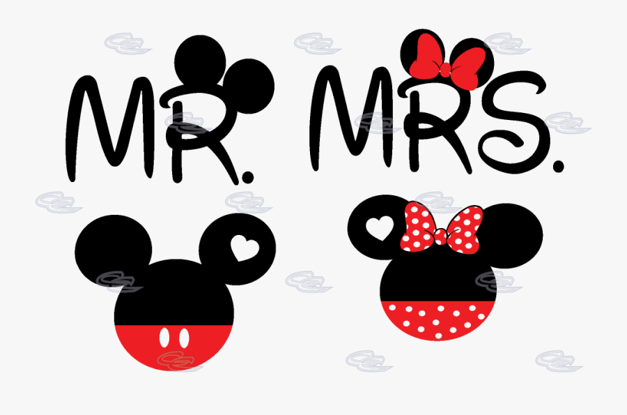 Minnie Mouse Heads, Transparent Clipart