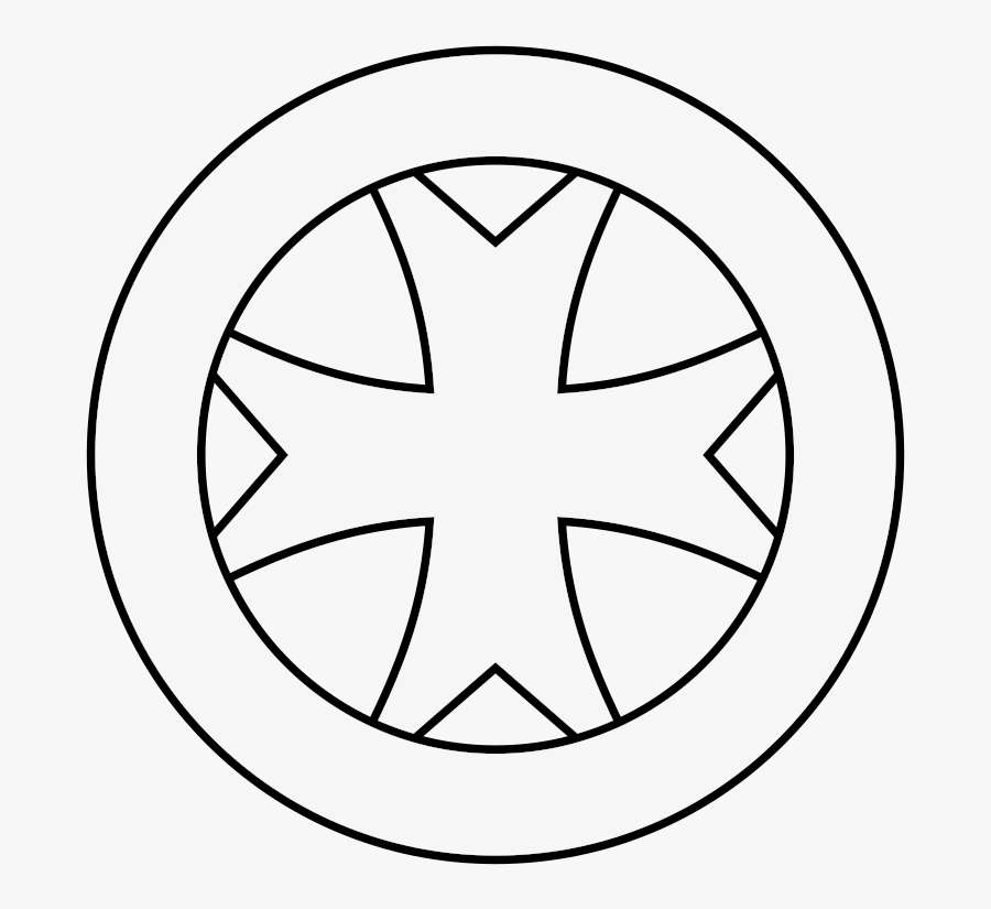 Coa Illustration Cross Maltese In A Ring, Transparent Clipart