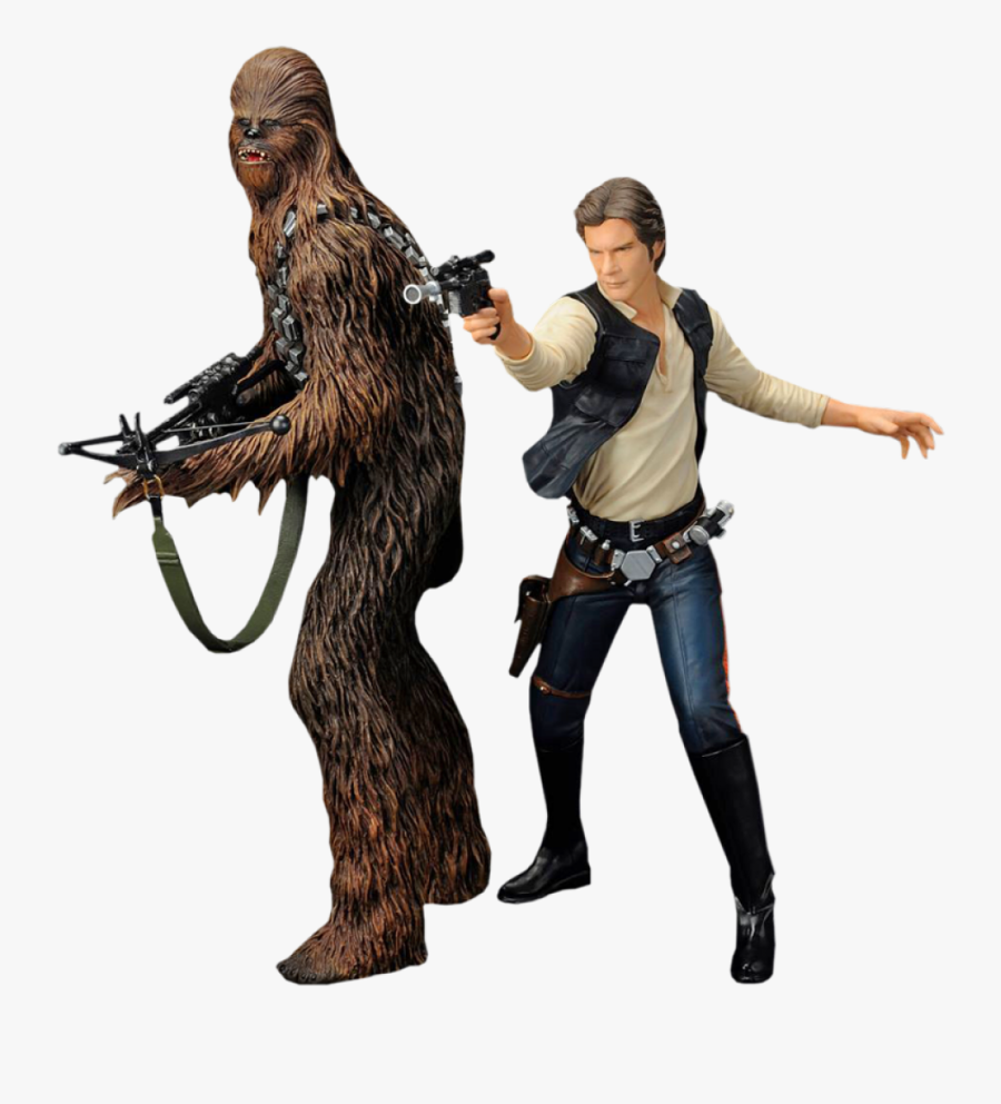Star Wars Han Solo & Chewbacca Artfx 2-pack Statue, Transparent Clipart