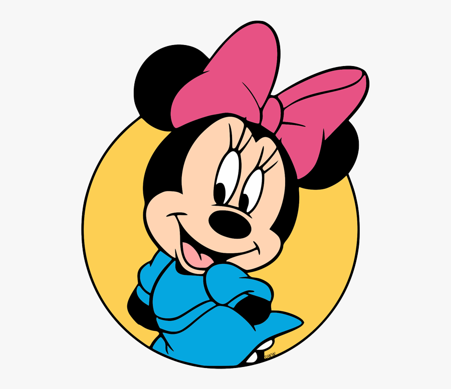 Minnie"s Face In A Circle, Transparent Clipart