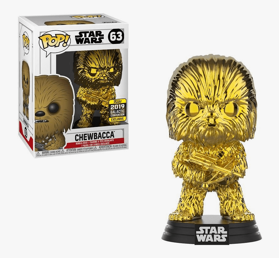Chewbacca 63 Gold Chrome, Transparent Clipart