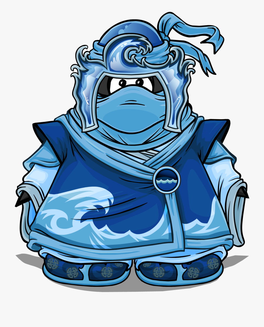 Club Penguin Water Ninja Suit, Transparent Clipart