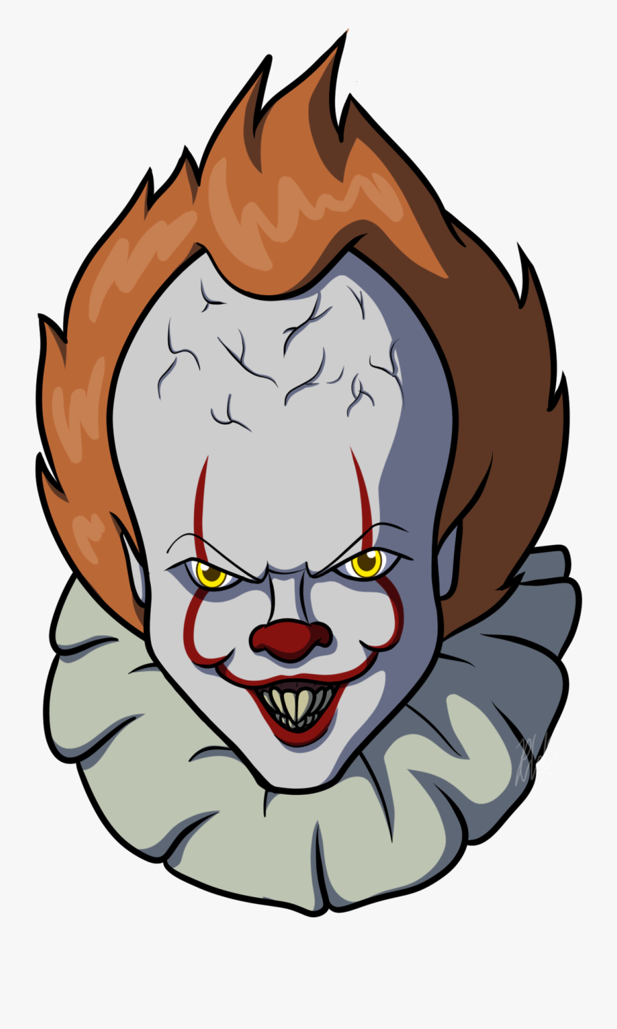 Pennywise Face Transparent , Png Download, Transparent Clipart