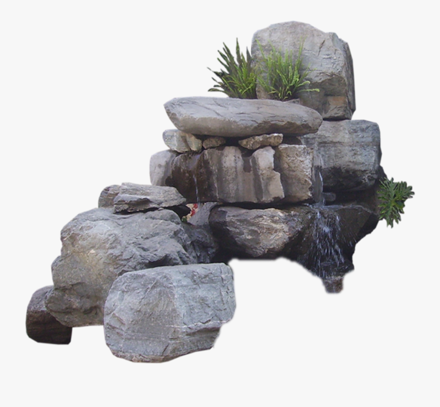 Transparent Rocks Png - Waterfall In Stone Png, Transparent Clipart