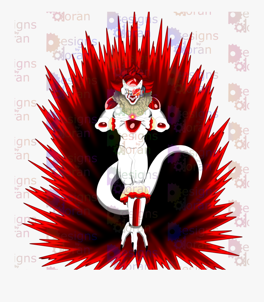 Frieza And Pennywise Mashup, Transparent Clipart