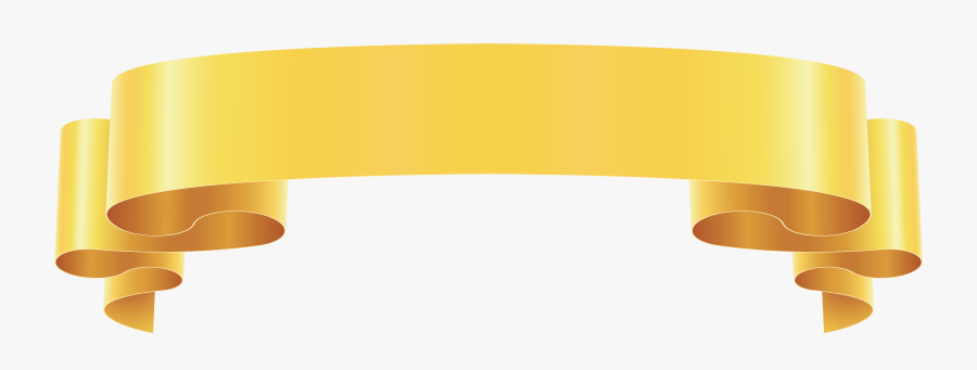 Banner Clipart Yellow - Yellow Ribbon Png Transparent, Transparent Clipart