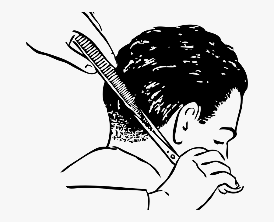 Barber Clip Art Black And White, Transparent Clipart