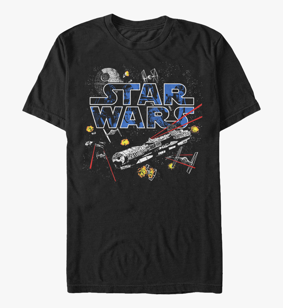 Star Wars Falcon Flight T Shirt - Active Shirt, Transparent Clipart