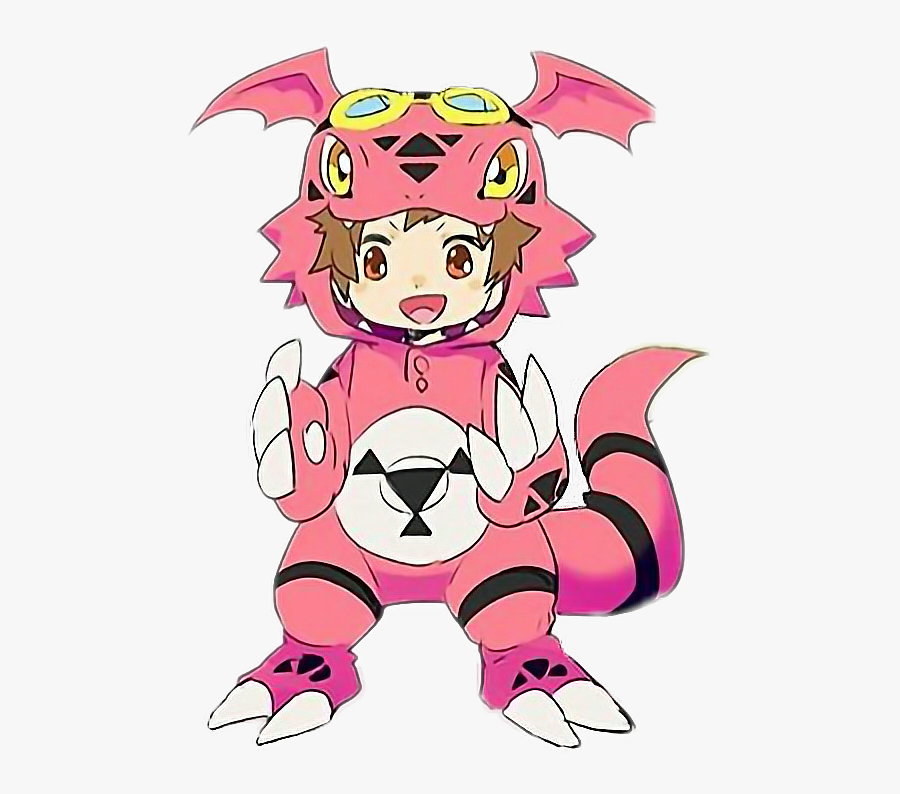 Digimon Tamers Takato Guilmon Kawaii Japan Freetoedit - Digimon Tamers Takato Anime, Transparent Clipart