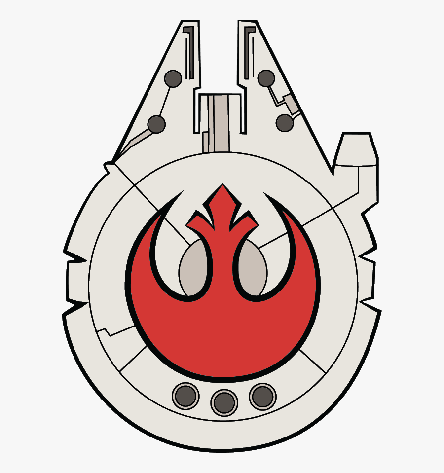 Millennium Falcon Rebel Logo, Transparent Clipart