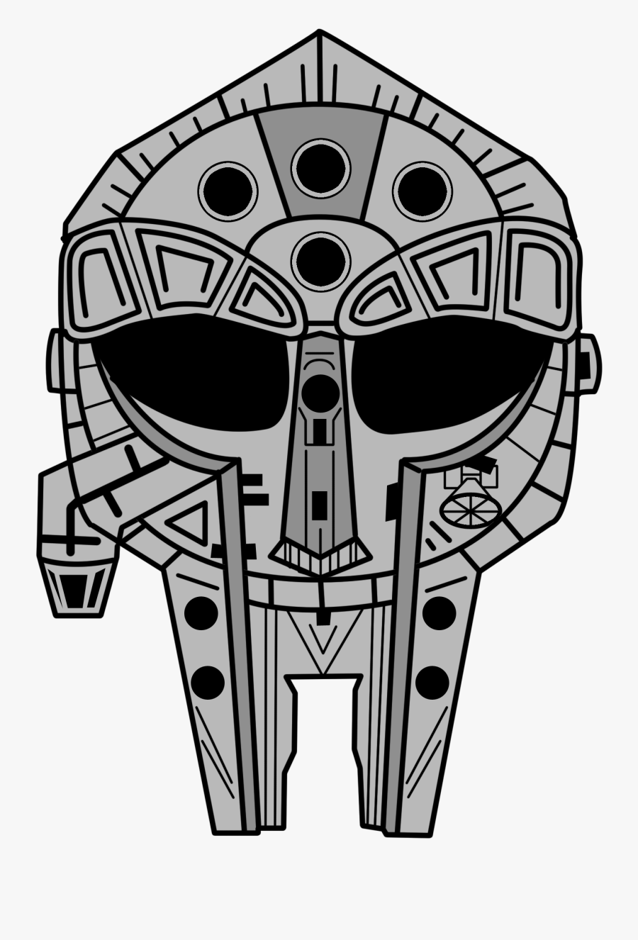 Image Of Millennium Falcon Doom - Illustration, Transparent Clipart