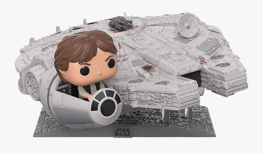 Han Solo With Millenium Falcon - Han Solo Millennium Falcon Pop, Transparent Clipart
