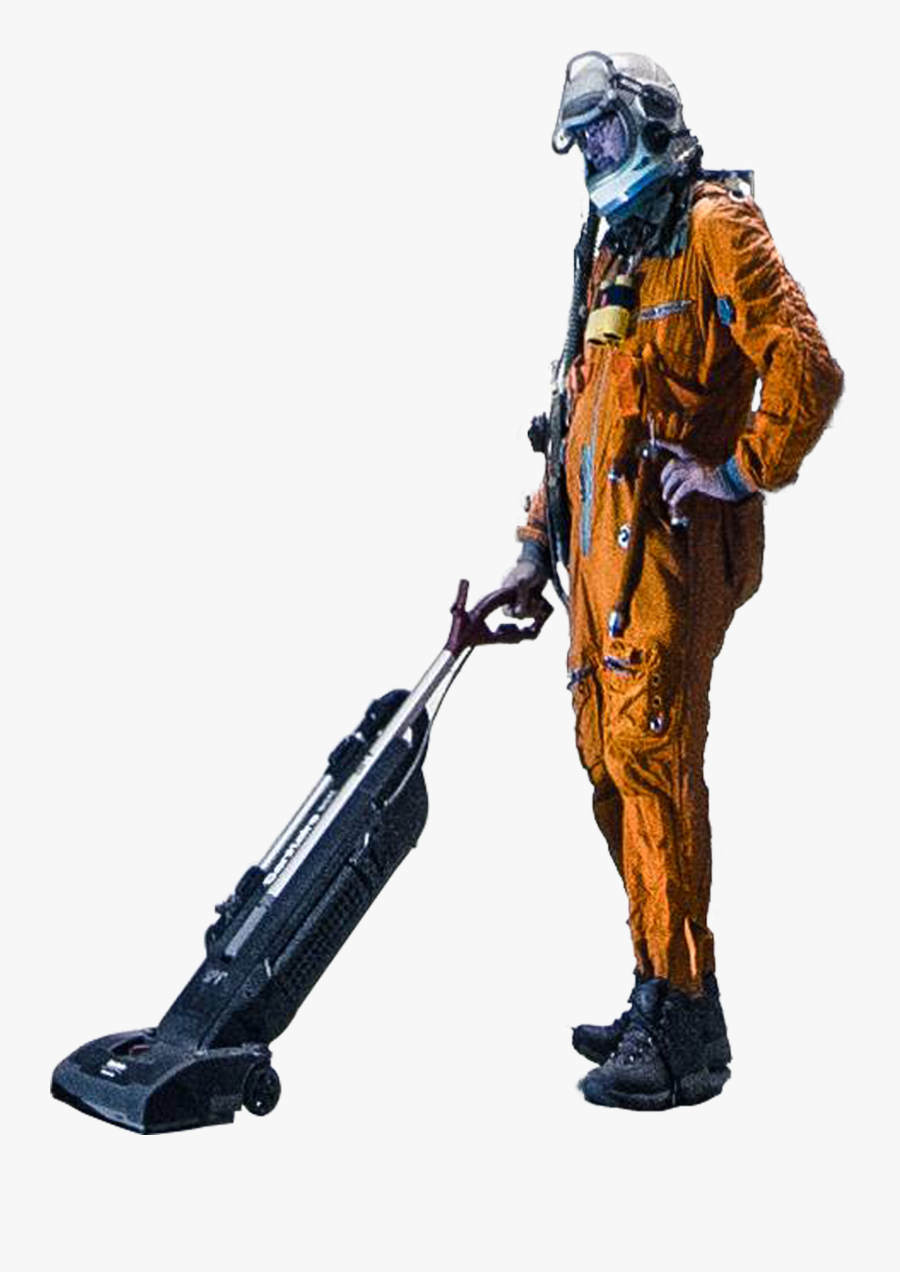 Nasa Vacuum Guy Vacuuming - Person Vacuuming, Transparent Clipart