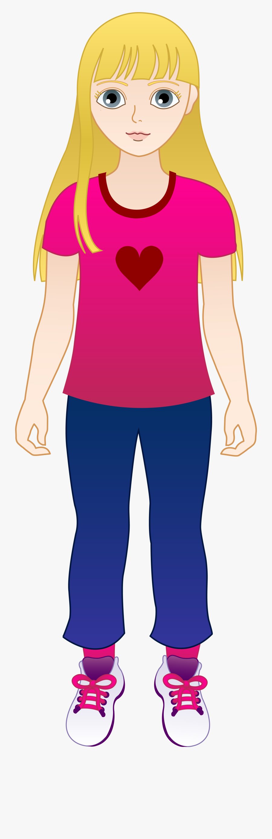 Banner Freeuse Download Little Blonde Free Clip - Girl Clipart Transparent Background, Transparent Clipart