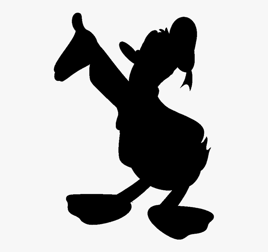 Transparent Duck Clip Art - Donald Duck Silhouette Svg, Transparent Clipart
