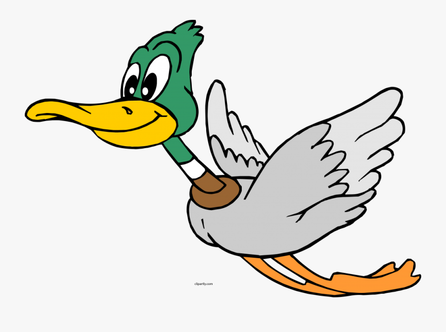 Cartoon Duck Flying Png, Transparent Clipart