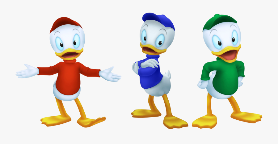 Donald Duck Clipart Dumielauxepices - Kingdom Hearts Huey Dewey And Louie, Transparent Clipart