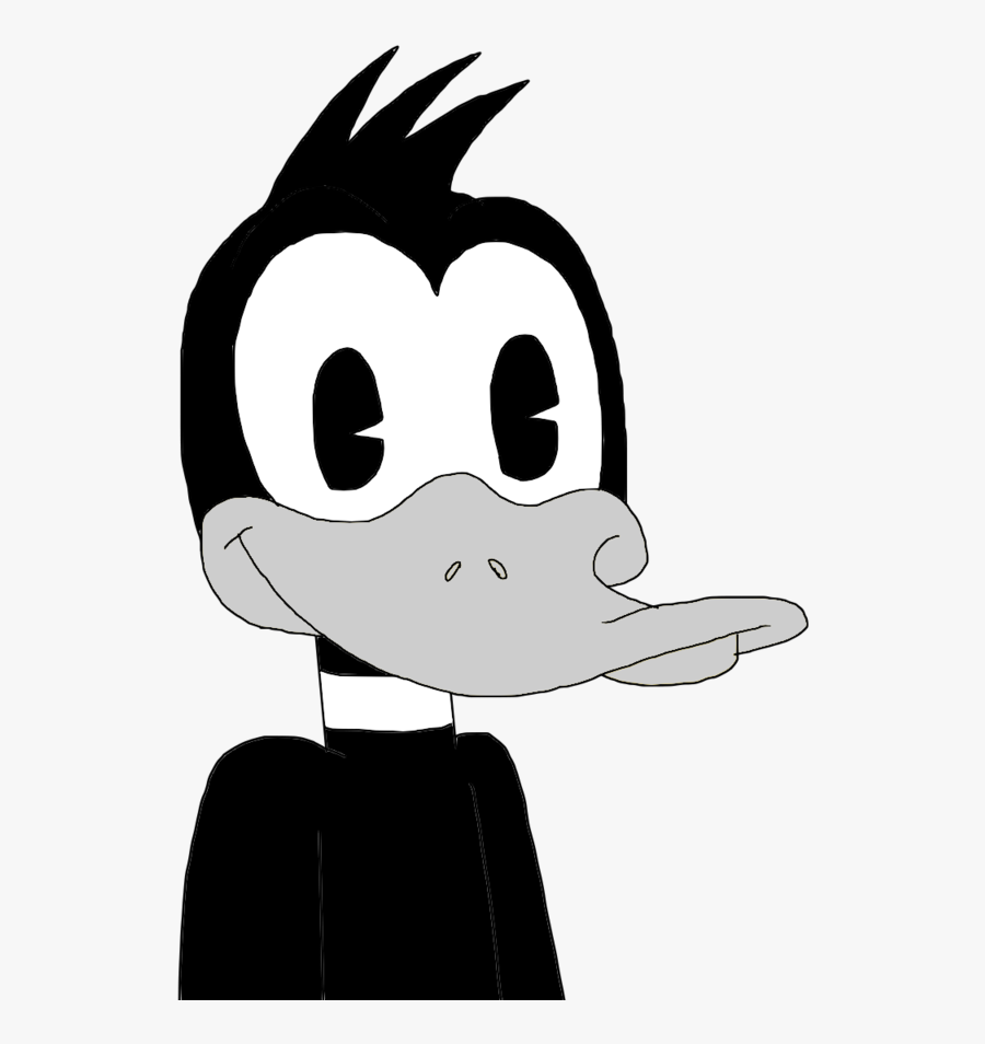 Black And White Daffy Duck, Transparent Clipart