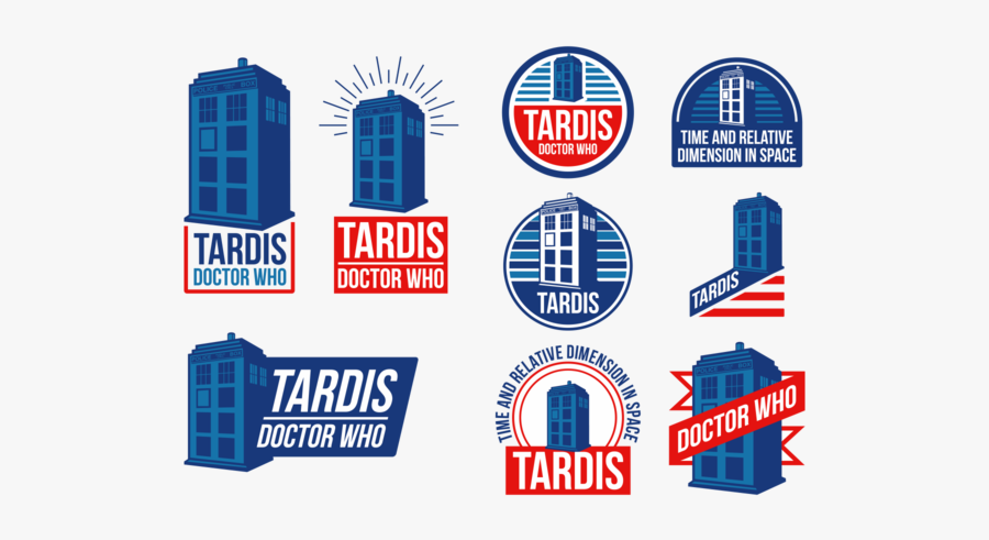 Police Box Tardis Vector Labels - Dr Who Tardis Vector, Transparent Clipart