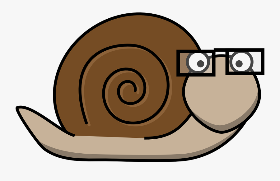 Glasses Bald Intelligent Png - Snail With Glasses, Transparent Clipart