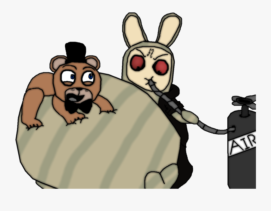 Inflated Maker And Freddy Fazbear By Funtimeamber - Cartoon, Transparent Clipart