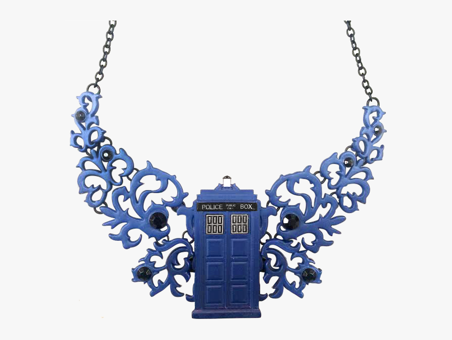 Doctor Who Tardis Statement Necklace - Necklace, Transparent Clipart