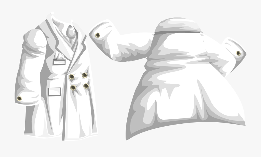 Art,graphic Design,monochrome - Jaleco Vetor Png, Transparent Clipart