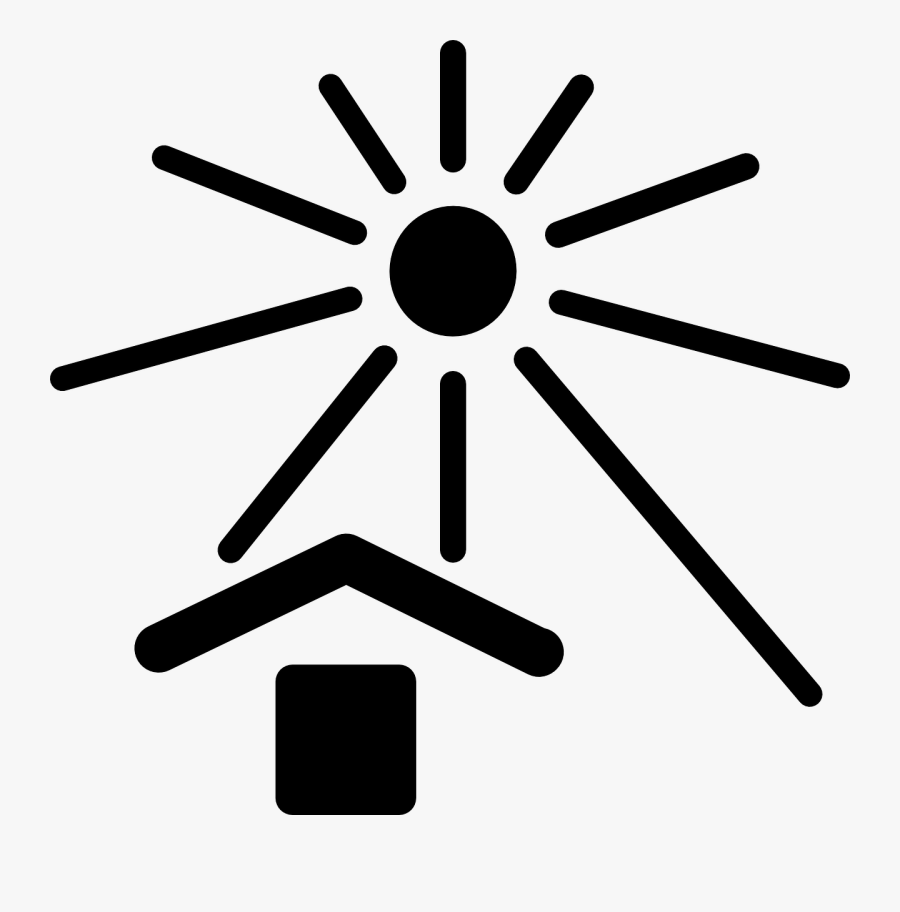 Keep Away From Sunlight Symbol, Transparent Clipart