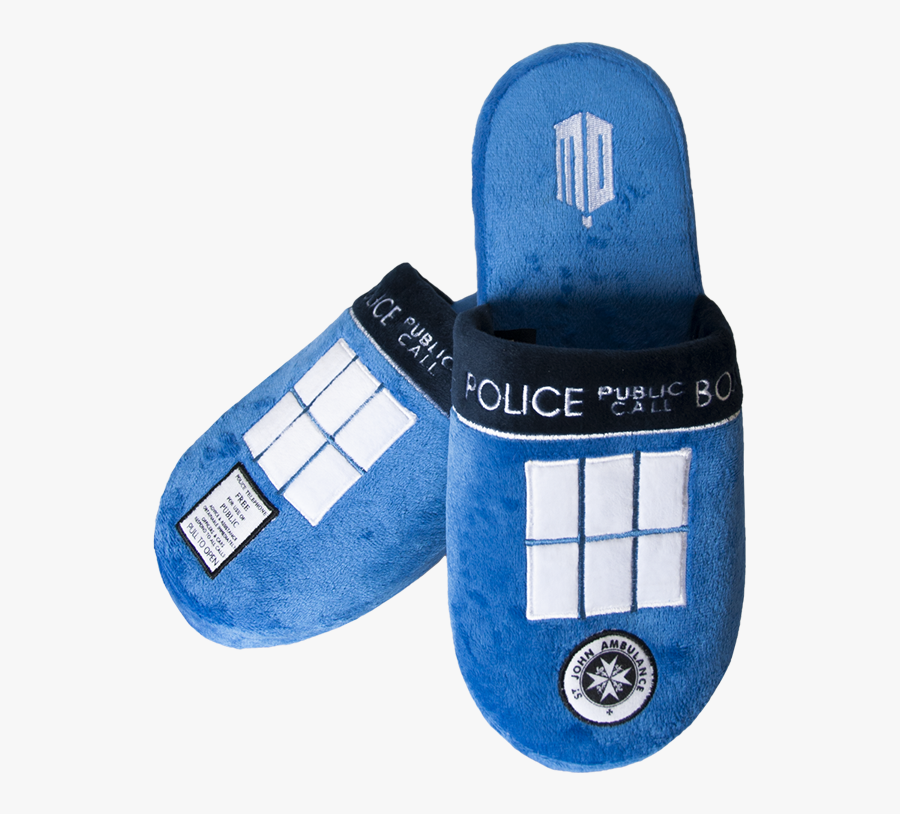Doctor Who Tardis Slippers , Png Download - Tardis, Transparent Clipart