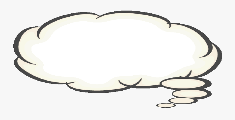 Thought Bubble With Black Background, Transparent Clipart
