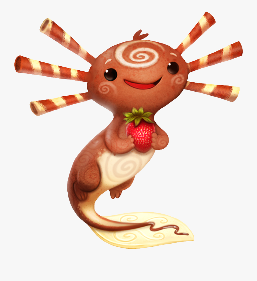 #chocolate #axolotl #mexicansalamander #ambystoma #ambystomamexicanum - Chocolate Axolotl, Transparent Clipart