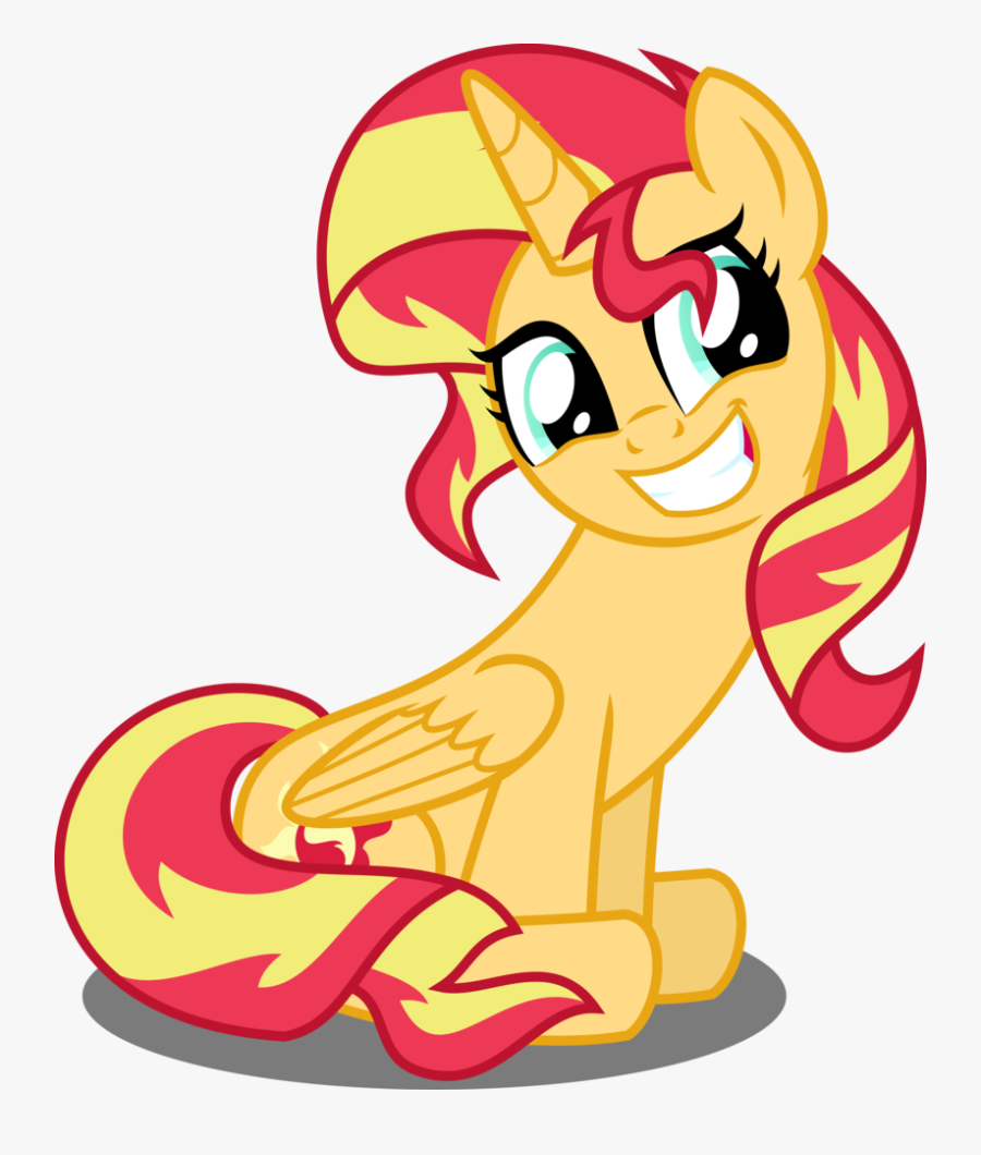 Best Princess By Orin331 - Sunset Shimmer Pony Sitting, Transparent Clipart