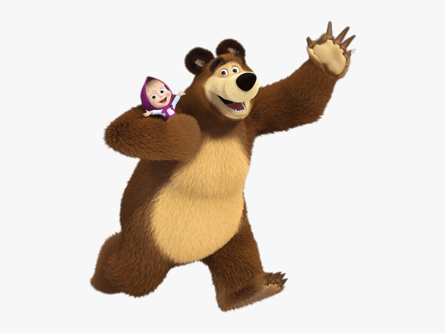 Bear Holding Masha - Imagenes De Masha Y El Oso Png, Transparent Clipart