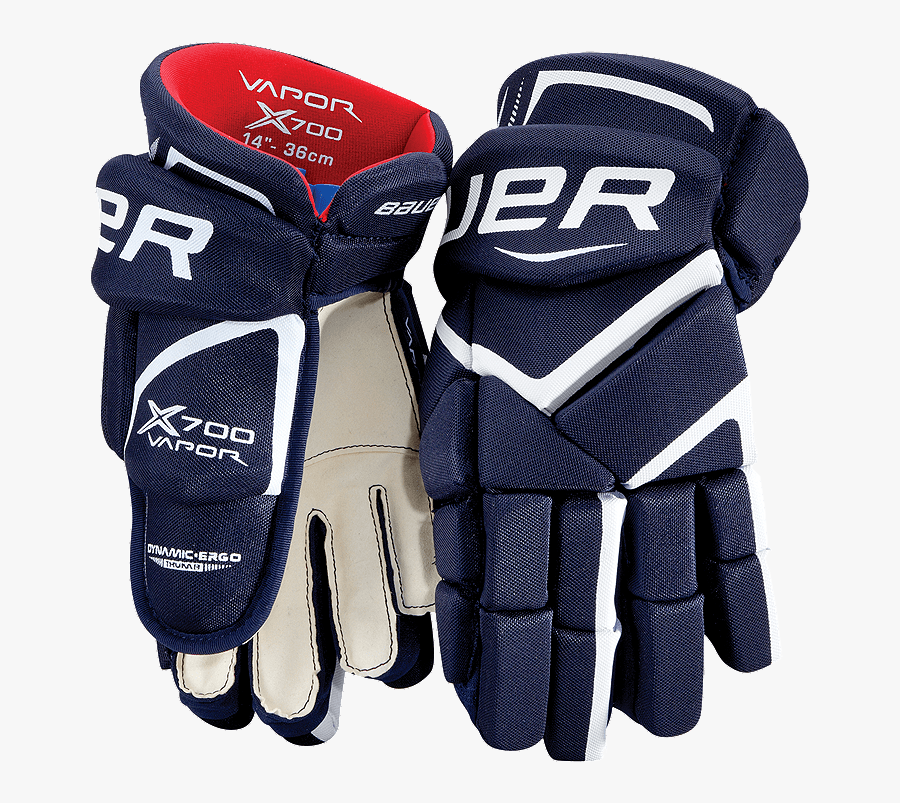 Bauer Hockey Gloves - Hockey Gloves Transparent Background, Transparent Clipart