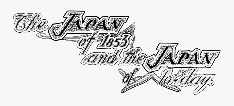 Japan Of 1853 And The Japan Of To-day Svg Clip Arts - Sketch, Transparent Clipart