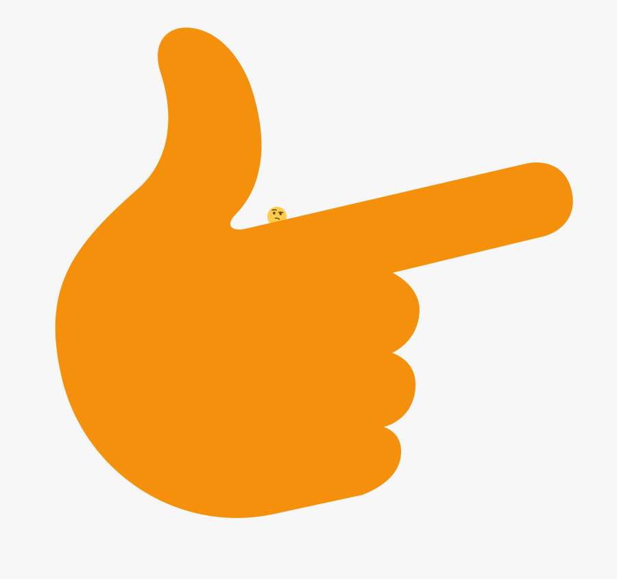 Thinking Emoji Hand Png, Transparent Clipart