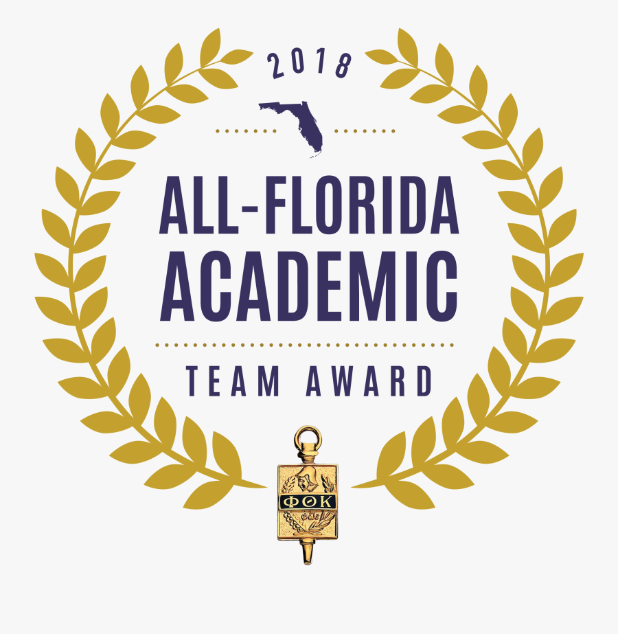 All Florida Academic - 2019 Award Logo, Transparent Clipart