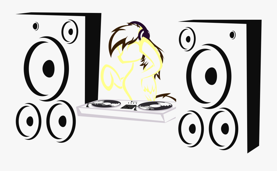 Turntables Drawing Transparent Tumblr - Speaker Lineart, Transparent Clipart