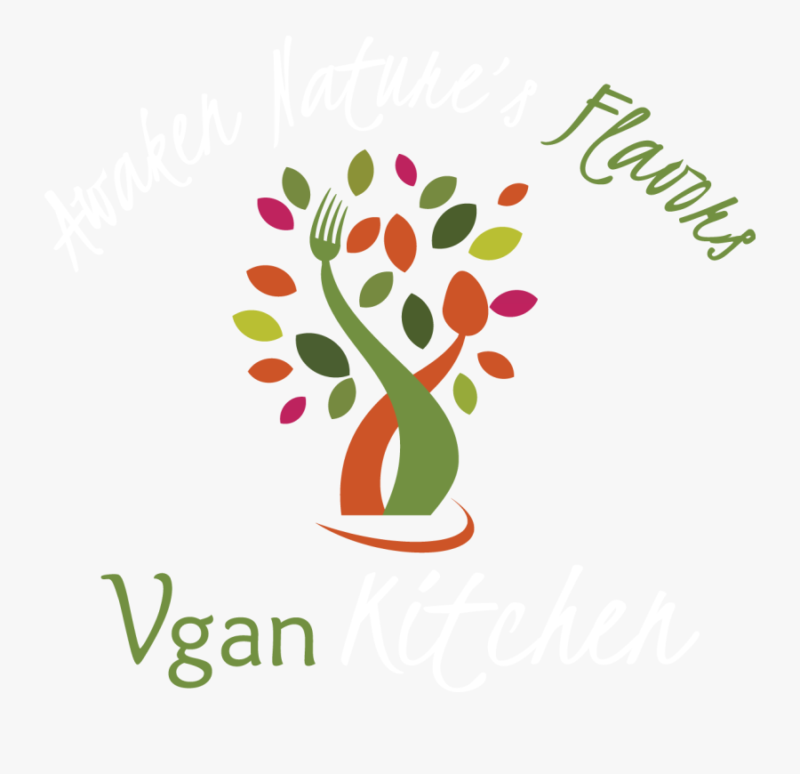 Vgan Kitchen - Food Vegan Delivery Logo, Transparent Clipart