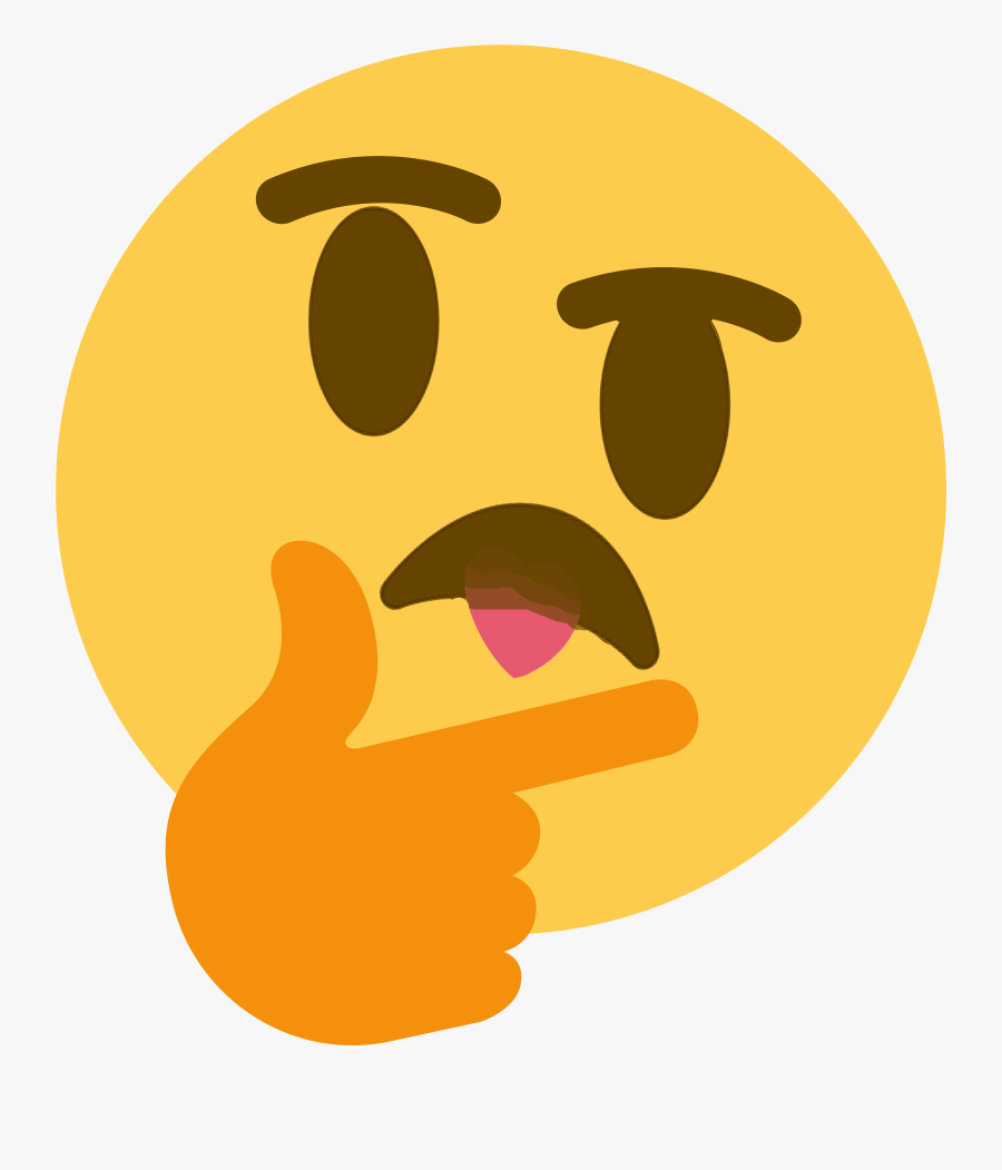 Meltingthink Thinking Discord Emoji Slack Emoji - Discord Emoji Thinking, Transparent Clipart